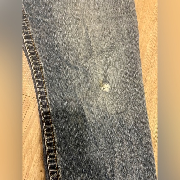 Ariat M4 FR Work Low Rise Boot Cut Men’s Blue Denim Jeans Size 36x32 - Picture 2 of 8